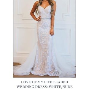 NWT bella & bloom love of my life wedding dress